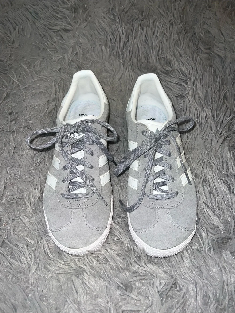 adidas Grey Suede Gazelle sneakers